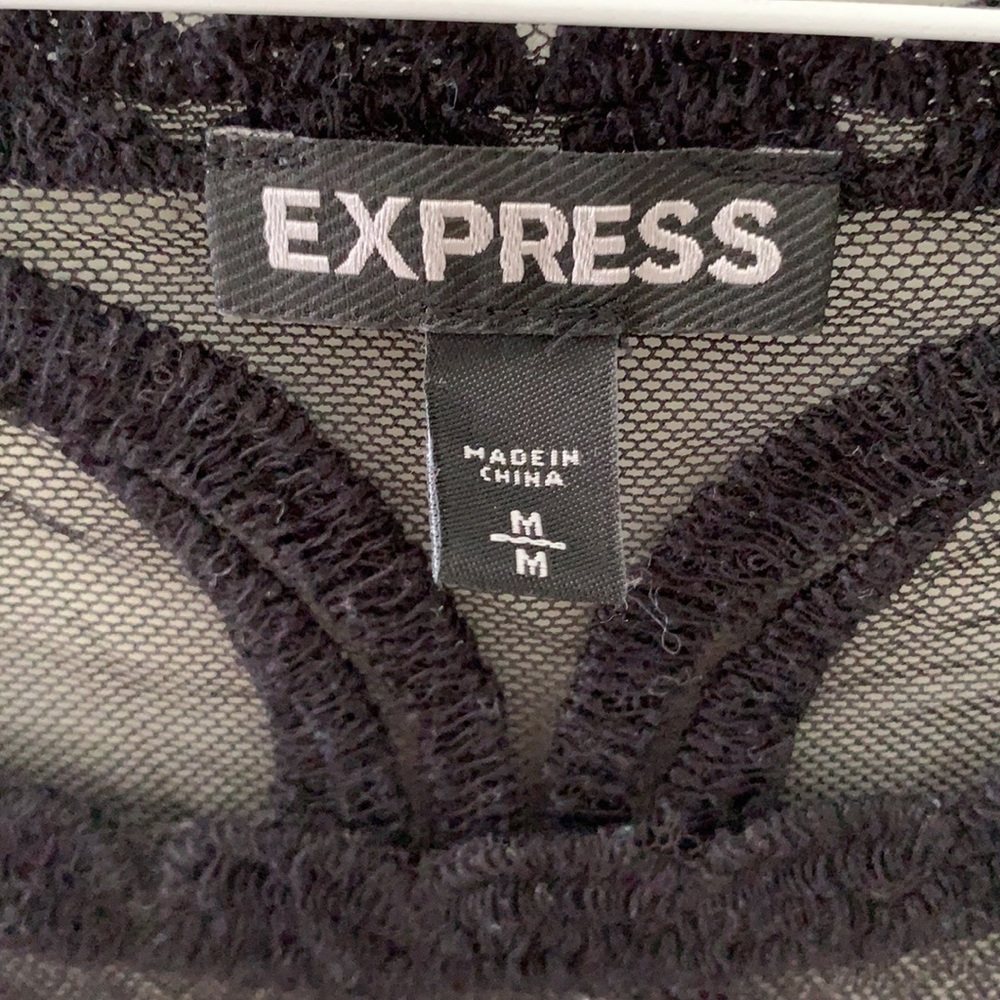 Express Sheer Embroidered Top - Picture 4 of 7